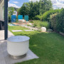 Blick von der vorhandenen Terrasse zur neuen Terrasse